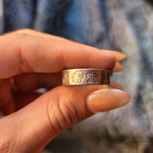 Taxco Stamp Decorated Ring Band